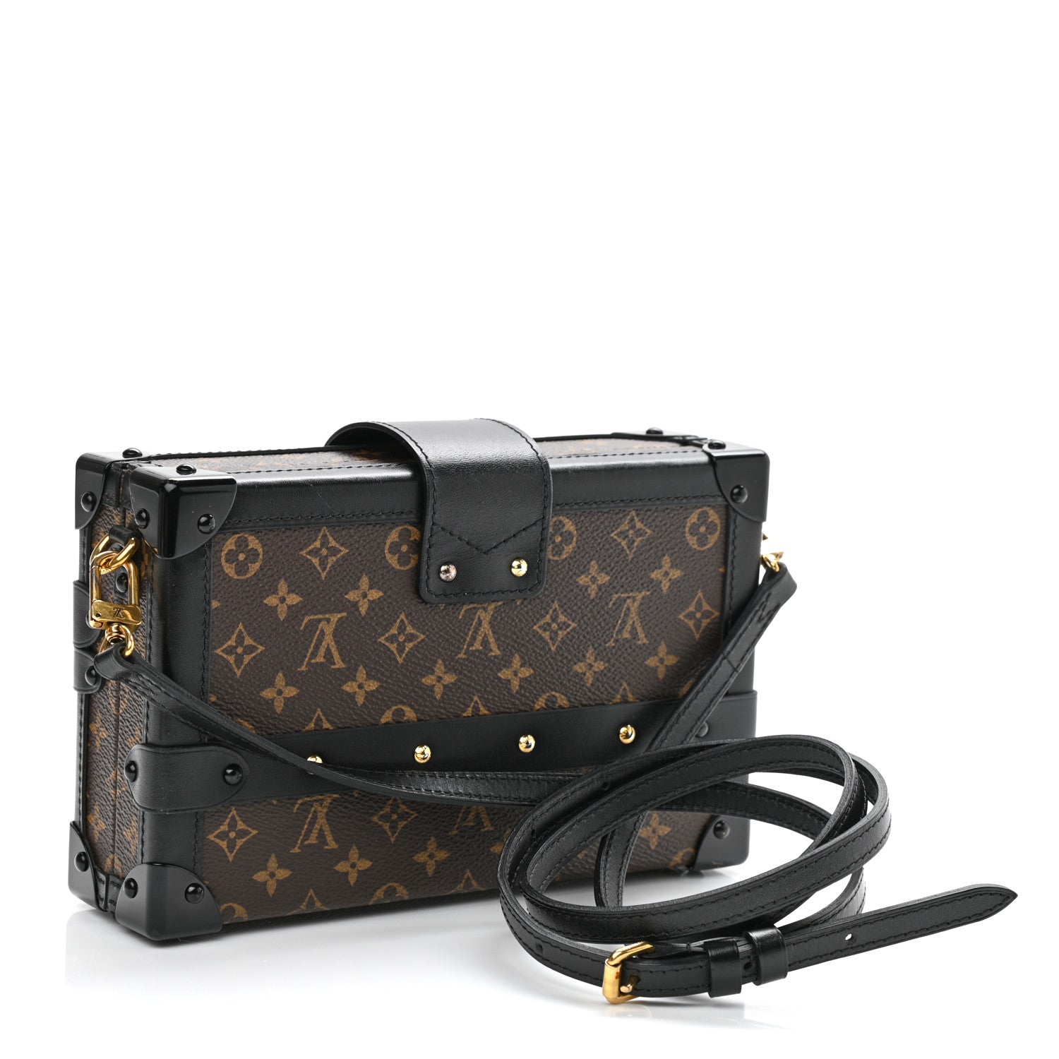 Louis Vuitton Monogram Petite Malle Black 3 of 9