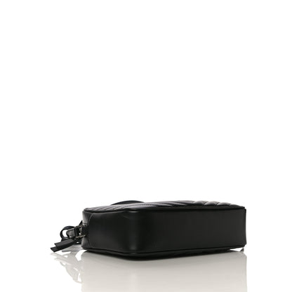 Saint Laurent Calfskin Matelasse Monogram Lou Camera Bag Black 4 of 10