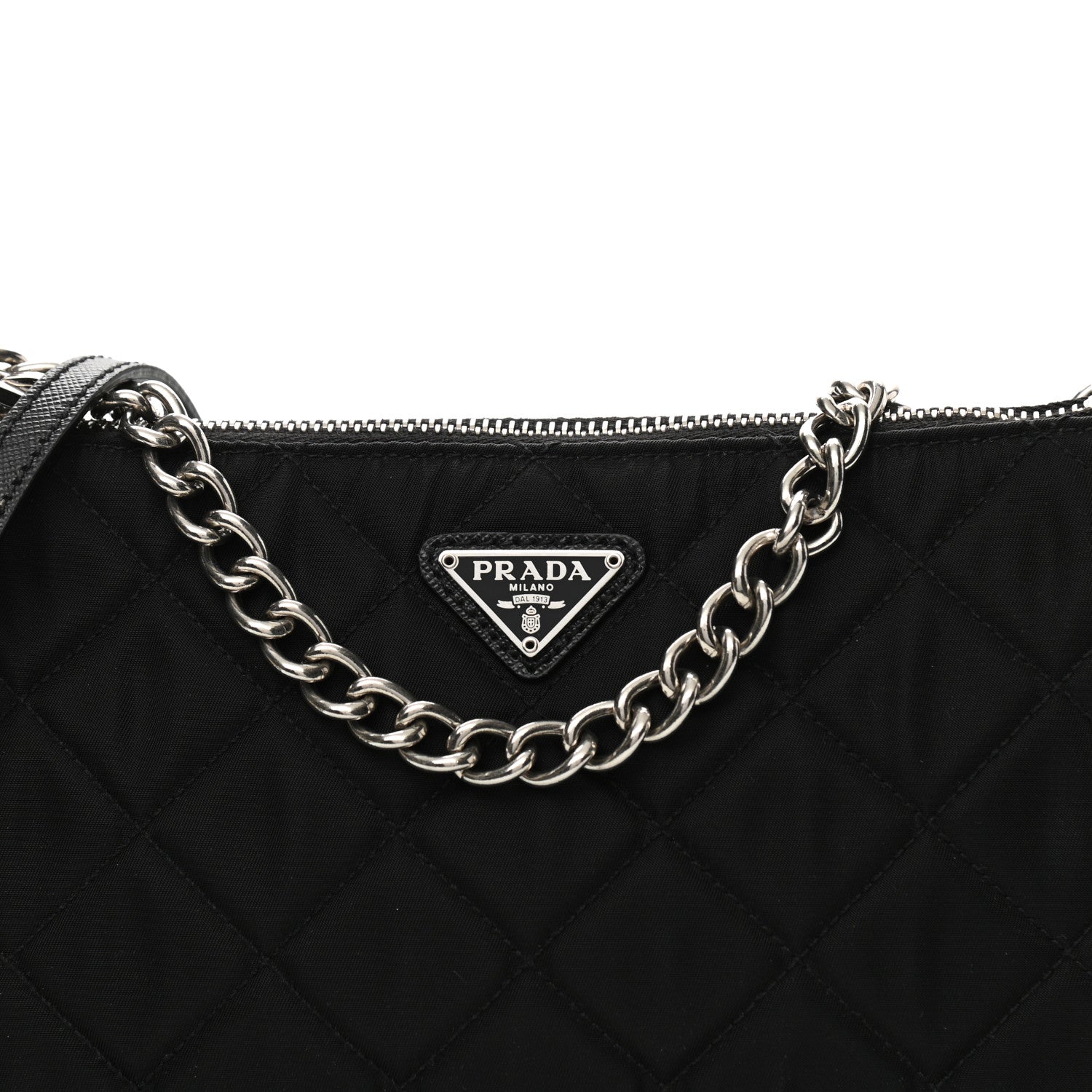 Prada Nylon Tessuto Impuntu Quilted Crossbody Bag Black 8 of 10