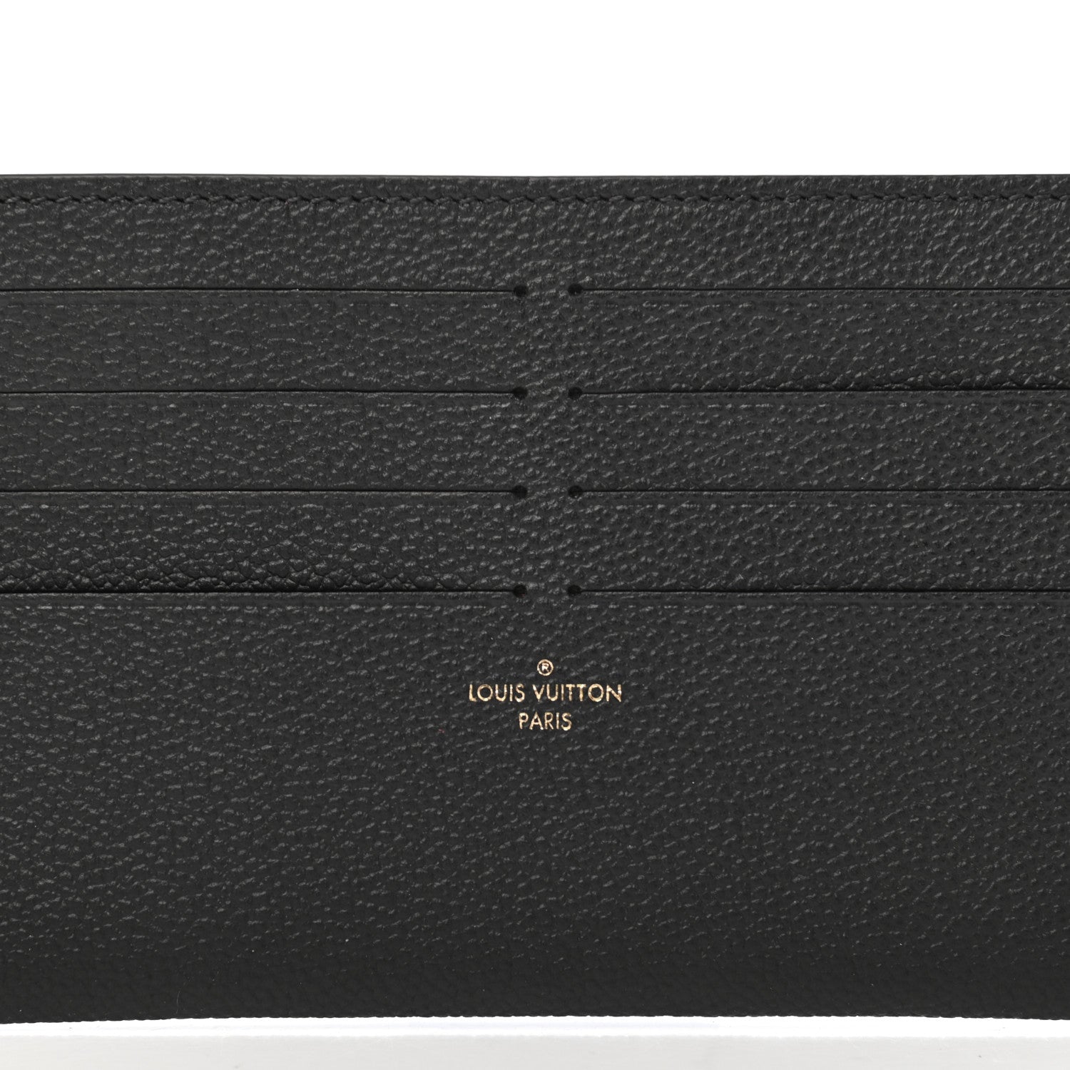 Louis Vuitton Calfskin Felicie Chain Wallet Card Holder Insert Black 6 of 6