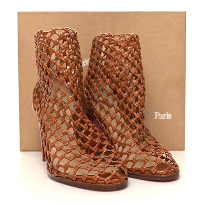 Christian Louboutin Nappa Caged Porligat Booties 39 Brown 9 of 9