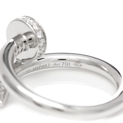 Cartier 18K White Gold Diamond Juste Un Clou Ring 52 6 5 of 6