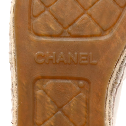 Chanel Lambskin CC Espadrilles 36 White Black 8 of 11