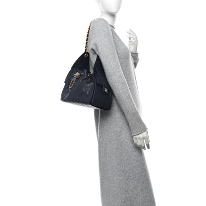 Chanel Caviar Quilted Small Chanel 25 Handbag Dark Navy 2 of 10