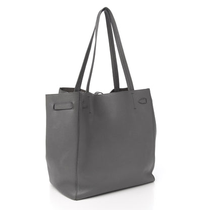 Celine Soft Grained Calfskin Small Belt Cabas Phantom Medium Grey 2 of 11