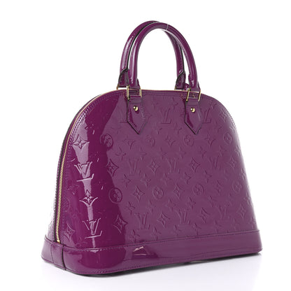 Louis Vuitton Vernis Alma MM Amethyste 3 of 8