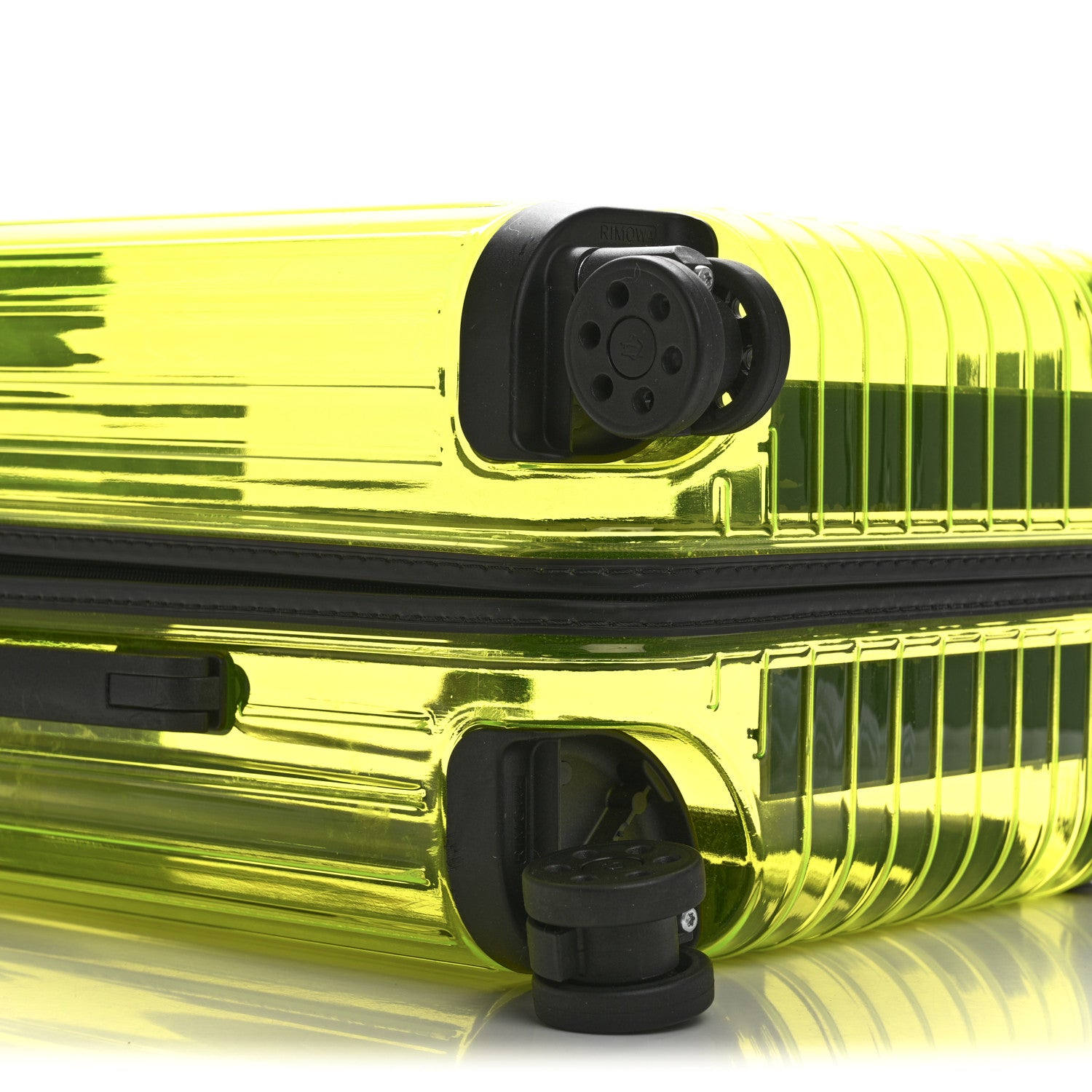 Rimowa Transparent Polycarbonate Essential Cabin Neon Lime Yellow