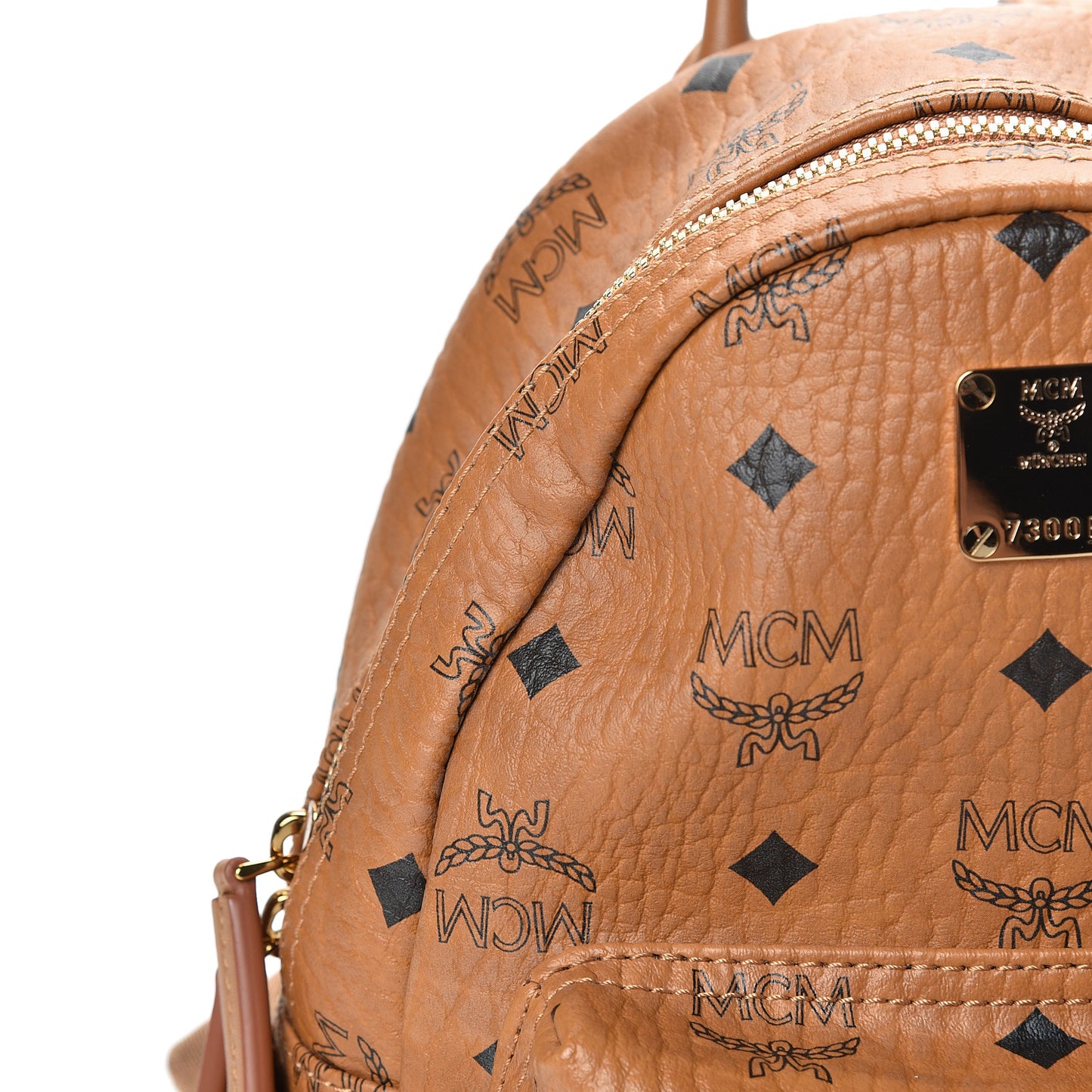 Visetos Side Stud Mini Stark Backpack Cognac