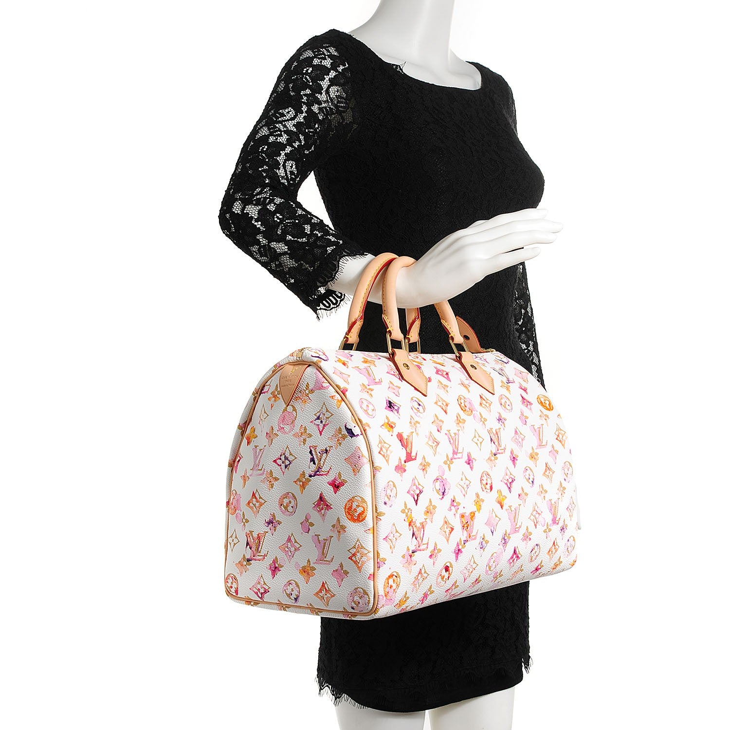 Louis Vuitton Watercolor Aquarelle Speedy 35 White 2 of 8