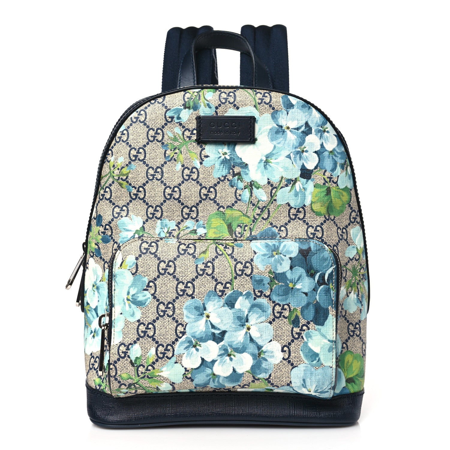 Gucci GG Supreme Monogram Blooms Small Day Backpack Blue 1 of 9