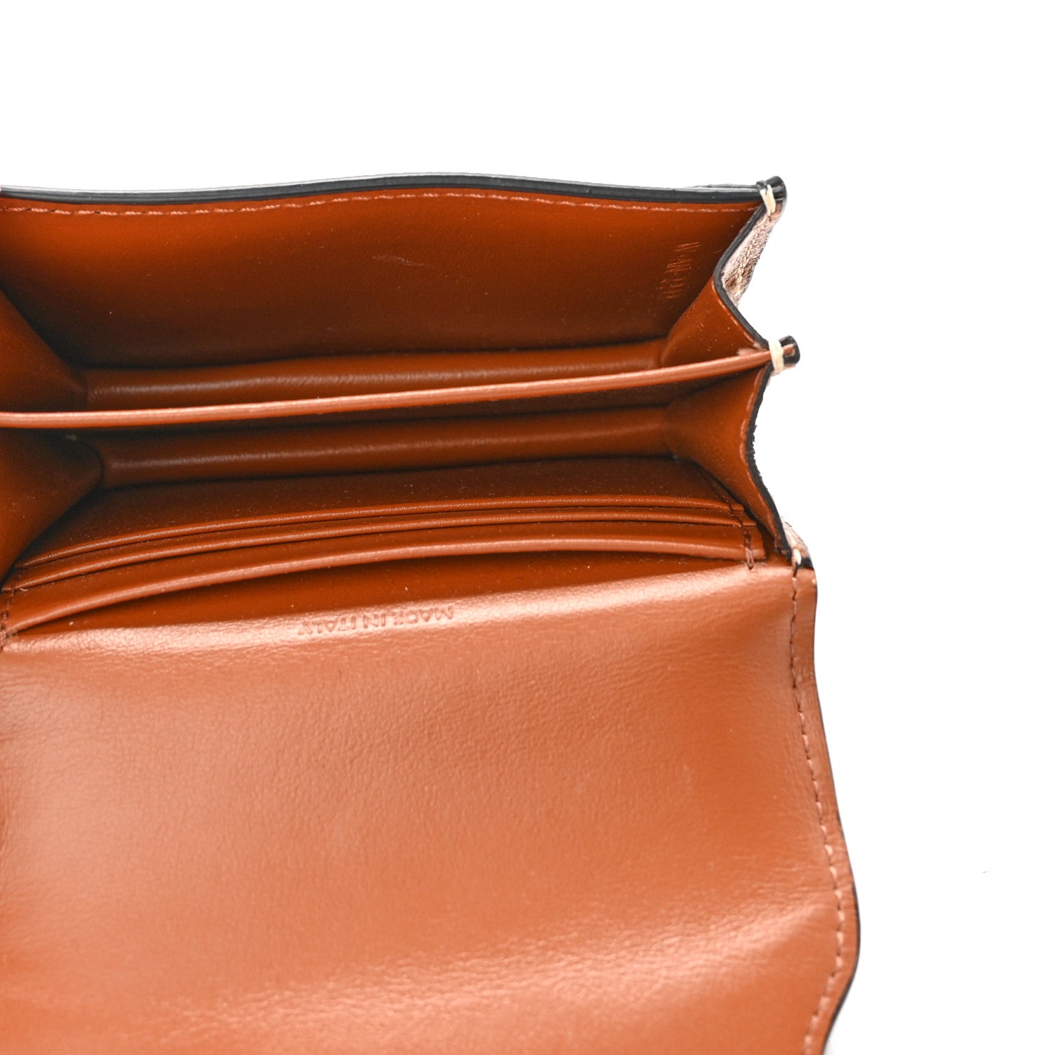 Celine Triomphe Canvas Business Card Holder Tan 5 of 11