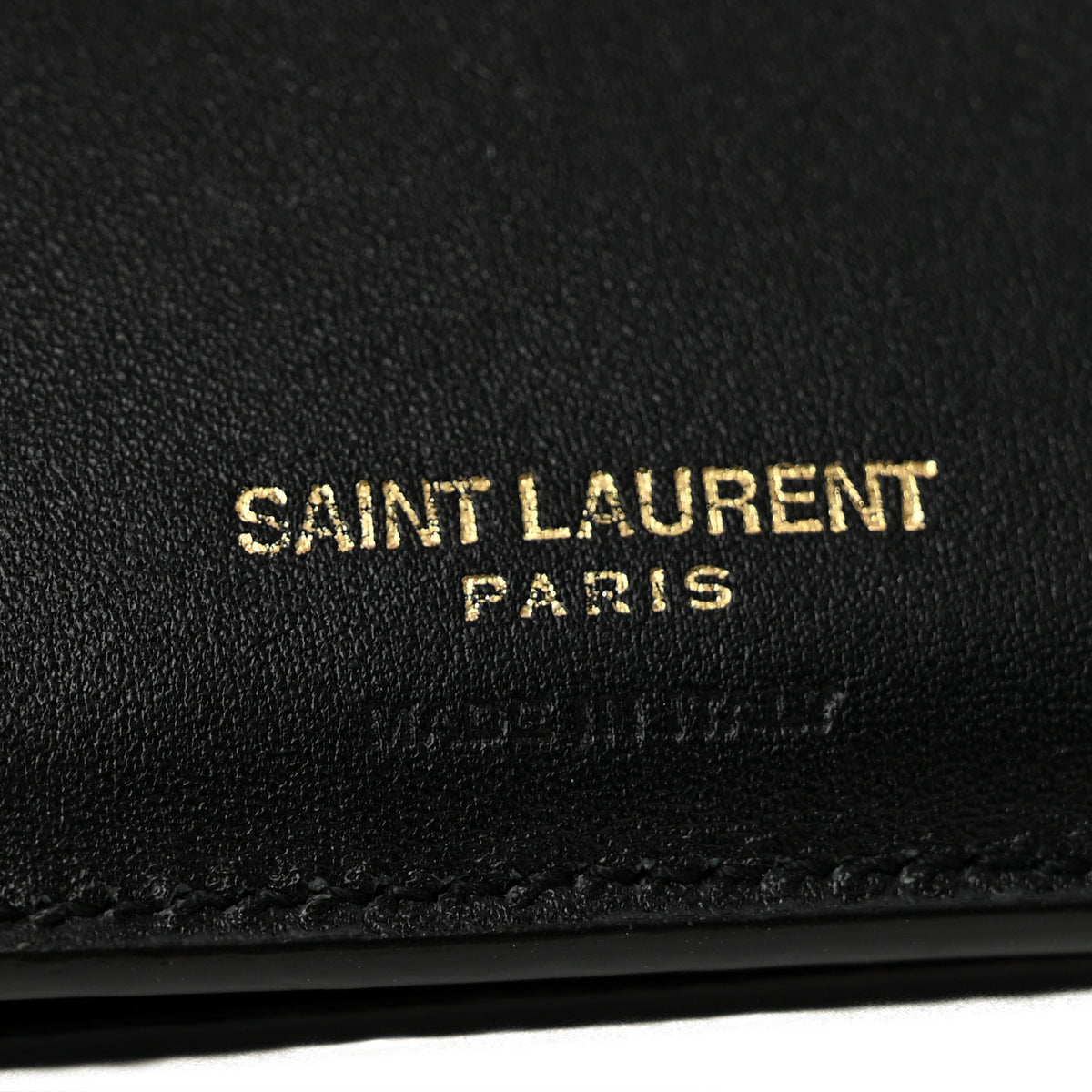 Shiny Calfskin Crocodile Embossed Monogram Uptown Compact Wallet  Black