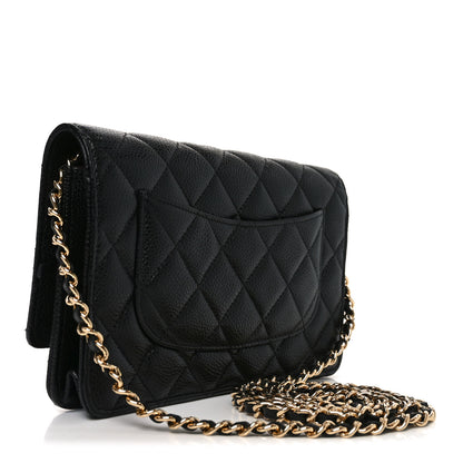 Chanel Caviar Quilted Wallet on Chain WOC Black 3 of 12