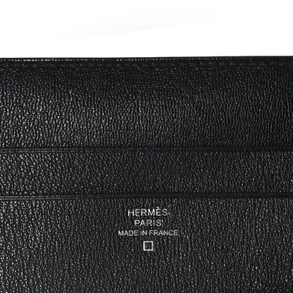 Hermes Shiny Alligator Poke Jungle Wallet Black 7 of 8