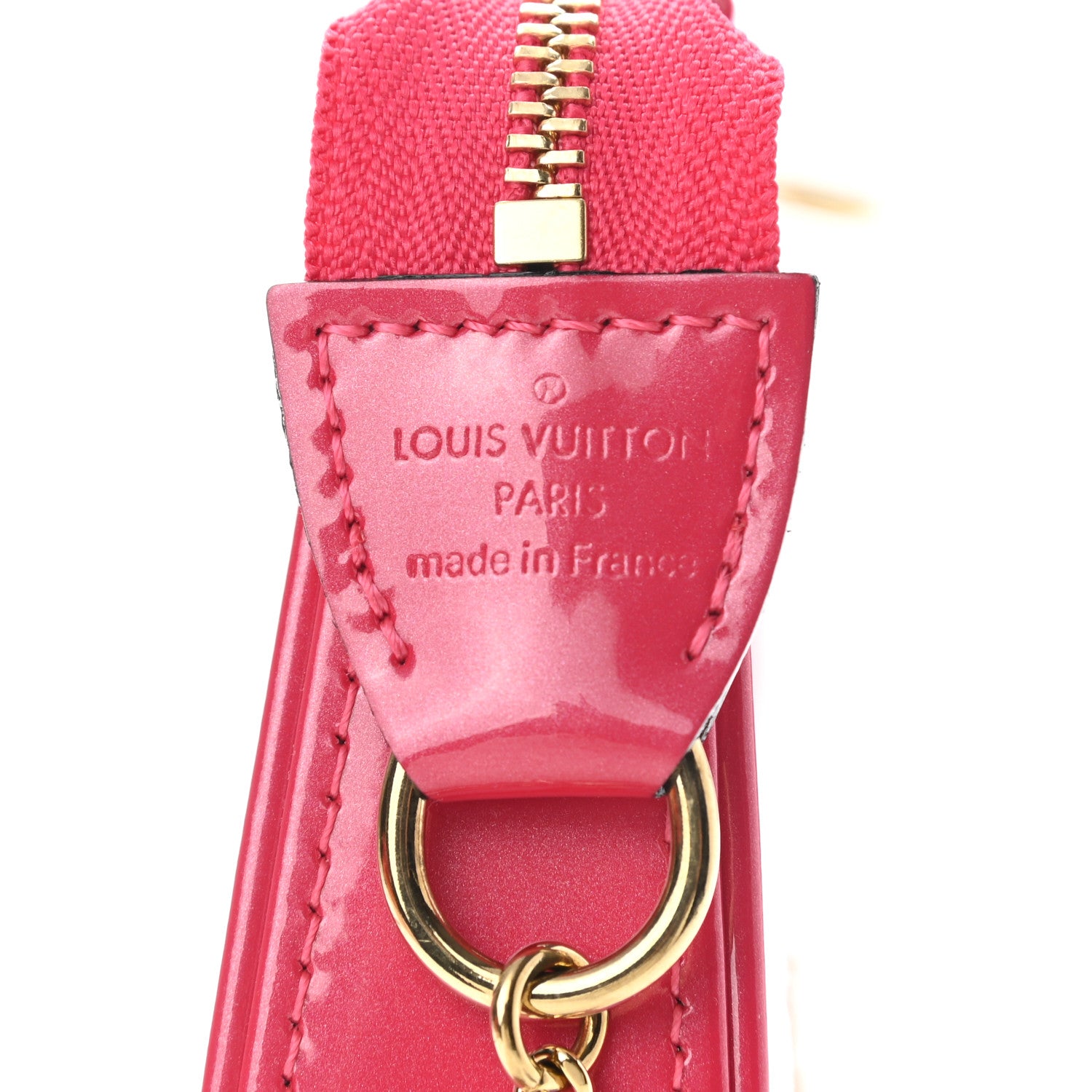 Louis Vuitton Vernis Valentine Mini Pochette Accessories Fuchsia Neon 6 of 6