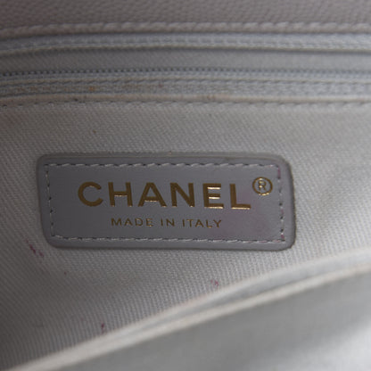 Chanel Caviar Quilted Mini Coco Handle Flap Light Grey 7 of 13