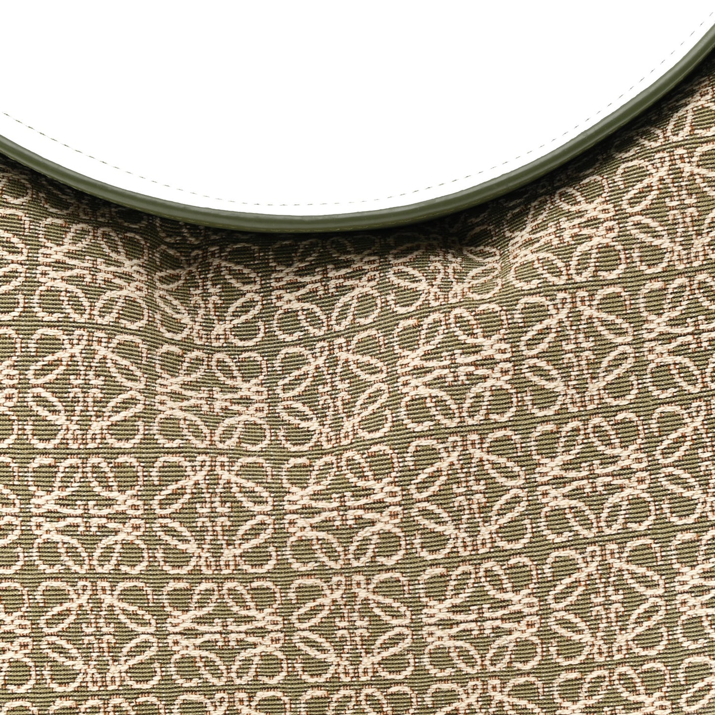 Jacquard Anagram Calfskin Luna Bag Avocado