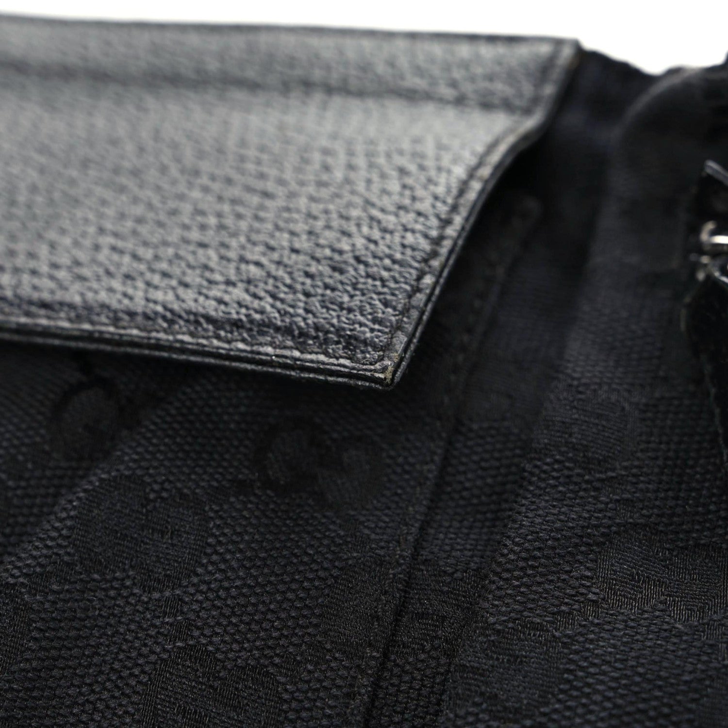 Gucci GG Monogram Double Pocket Belt Bag Black 10 of 11