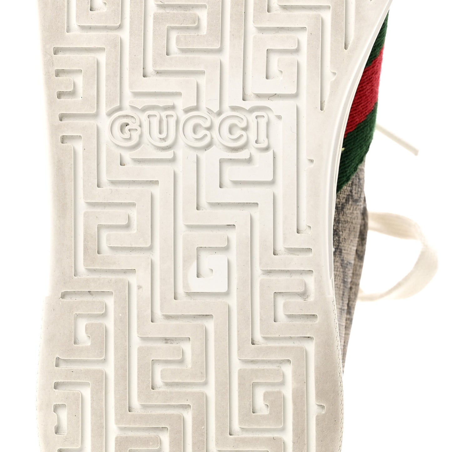 GG Supreme Monogram Womens New Ace Low-Top Sneaker 36.5 Beige