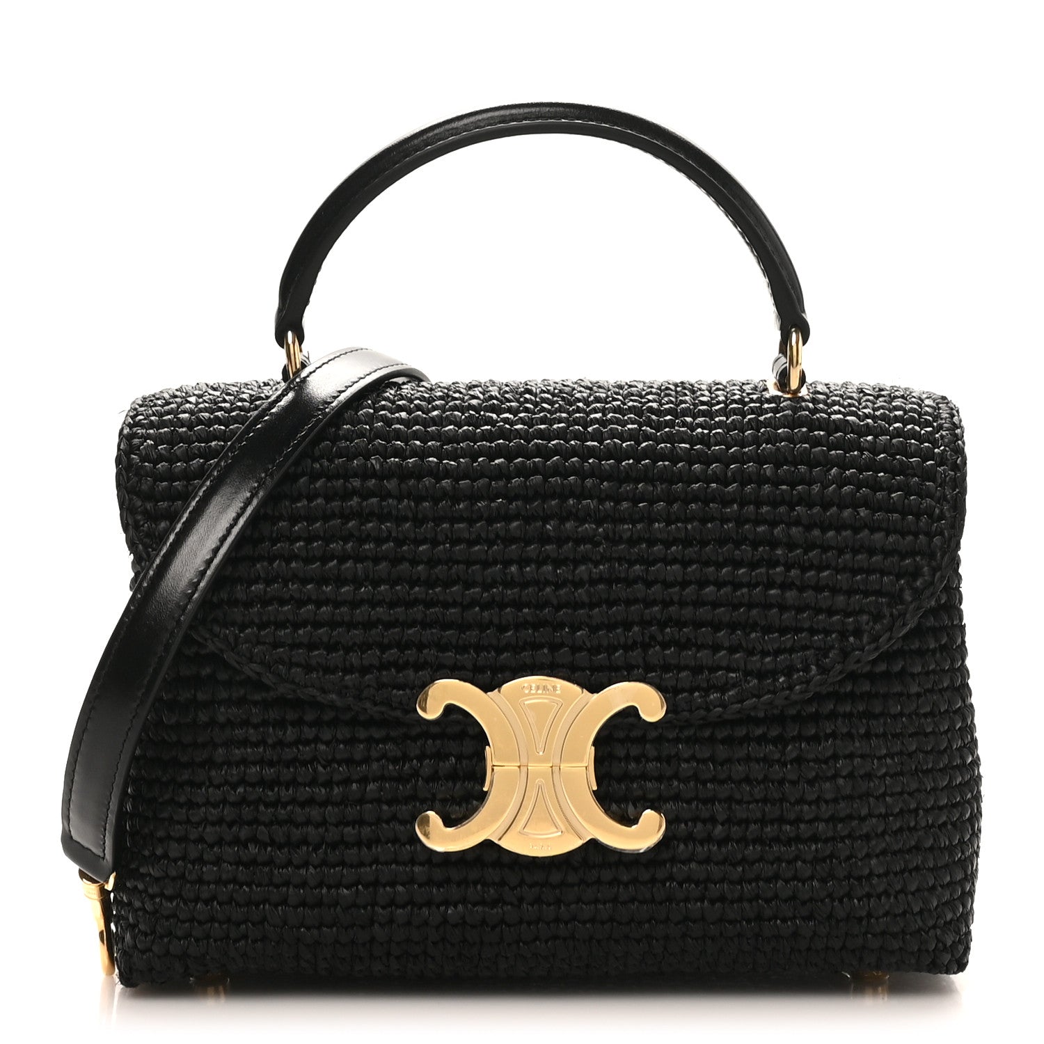 Celine Raffia Calfskin Teen Nino Black 1 of 9