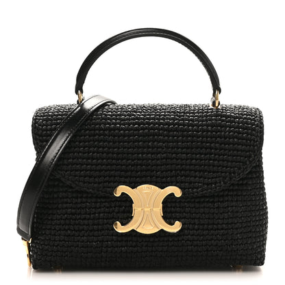 Celine Raffia Calfskin Teen Nino Black 1 of 9