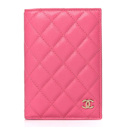 Chanel Caviar Quilted Passport Holder Pink 1 of 9