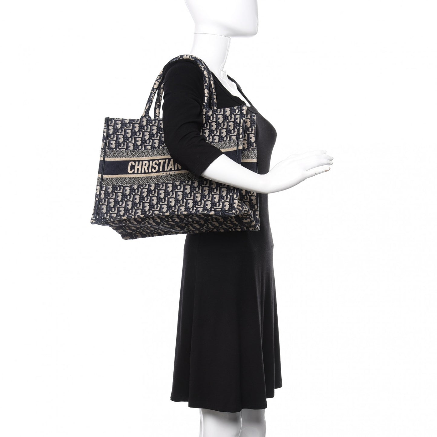 Oblique Medium Book Tote Blue Multicolor