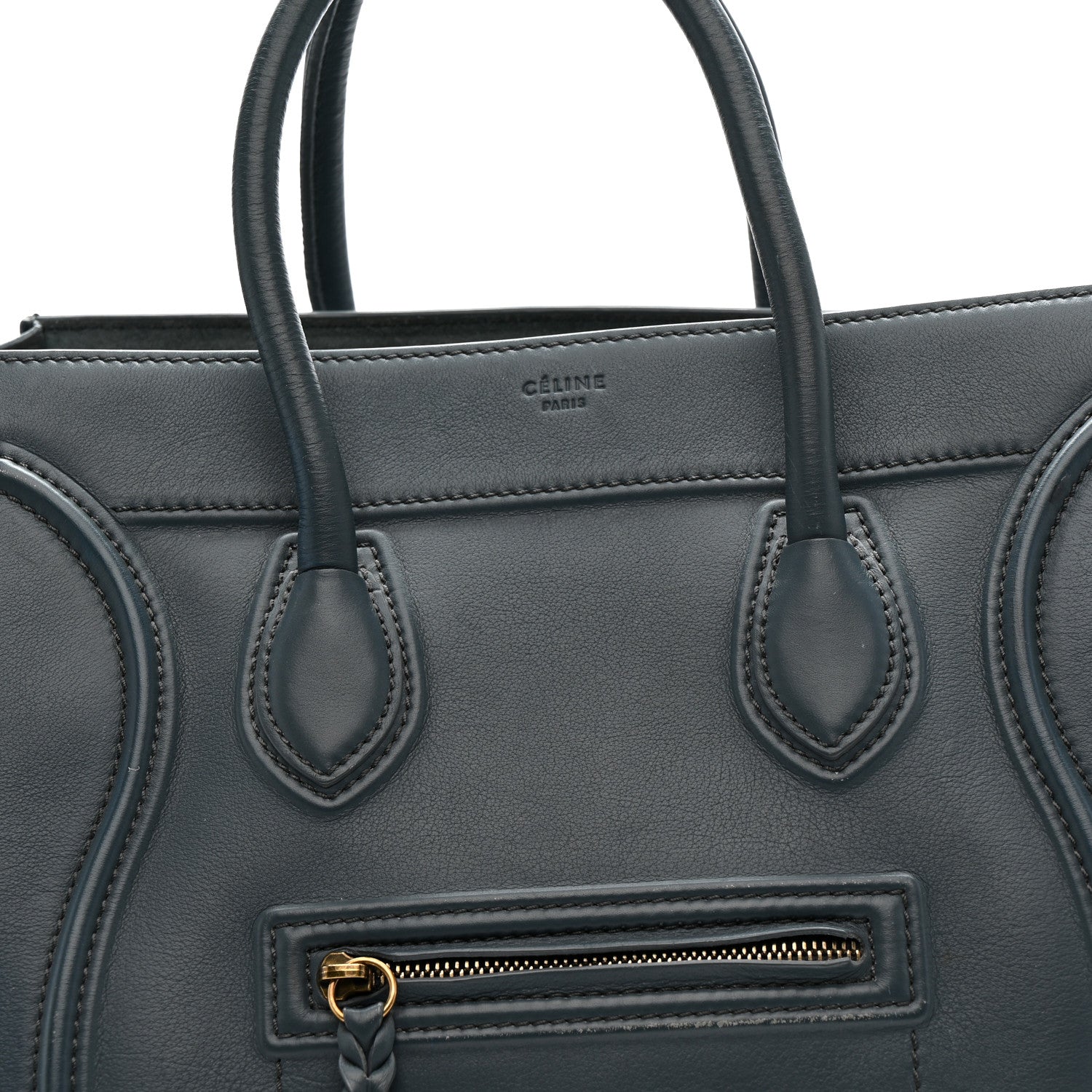 Celine Smooth Calfskin Medium Phantom Luggage Slate 9 of 16