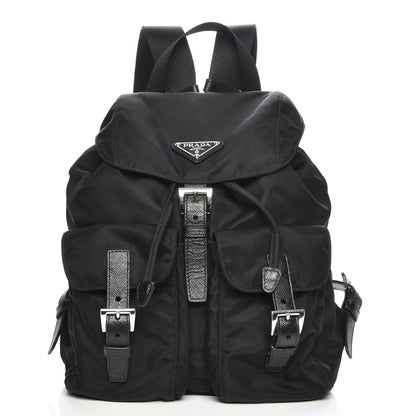Prada Nylon Vela Medium Backpack Black 1 of 8