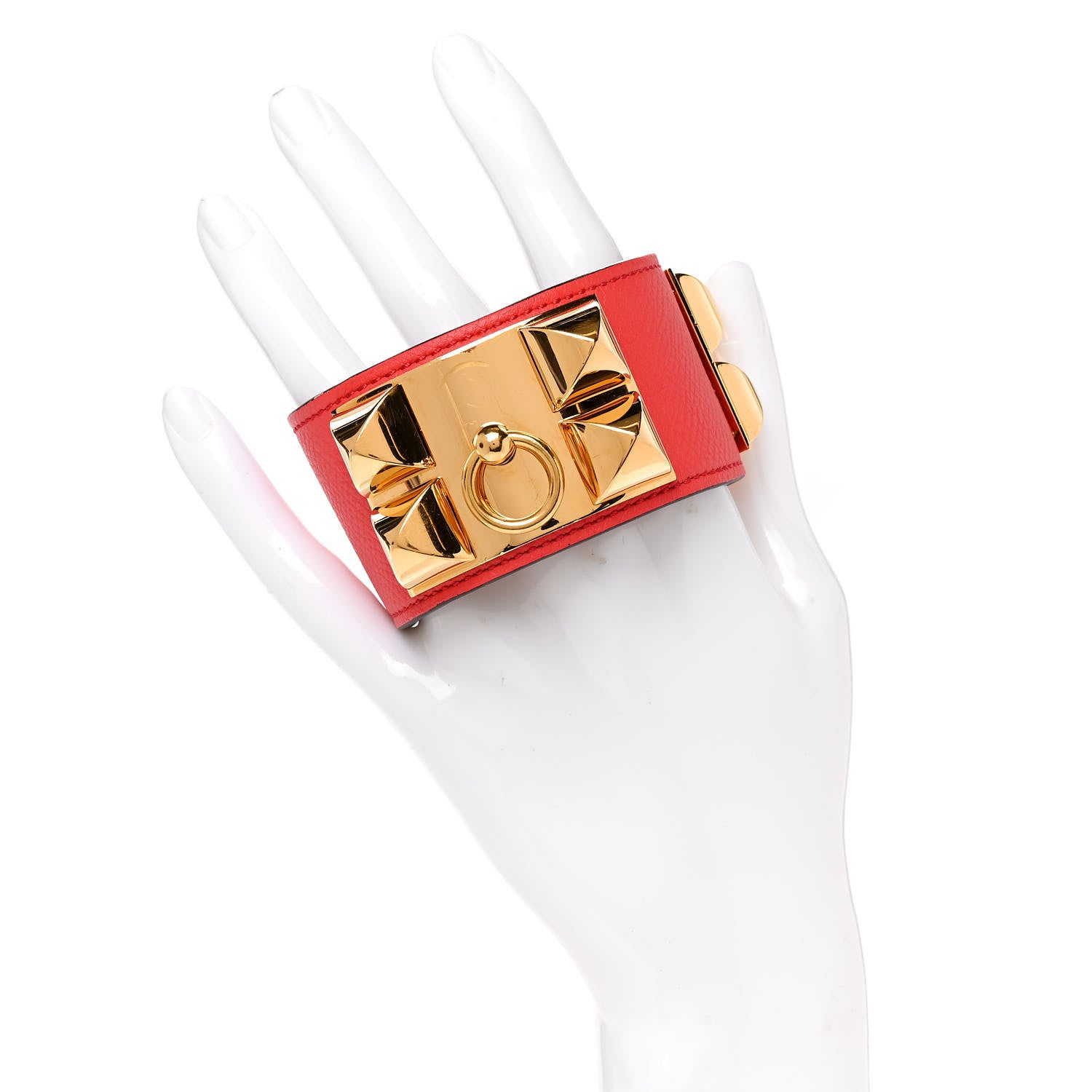 Hermes Epsom Collier de Chien CDC Bracelet S Rose Jaipur 2 of 7