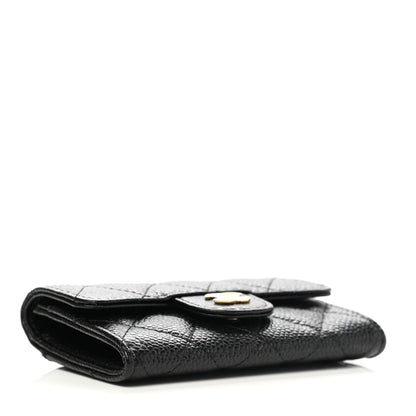Chanel Caviar Quilted Flap Card Holder Wallet Black 4 of 9
