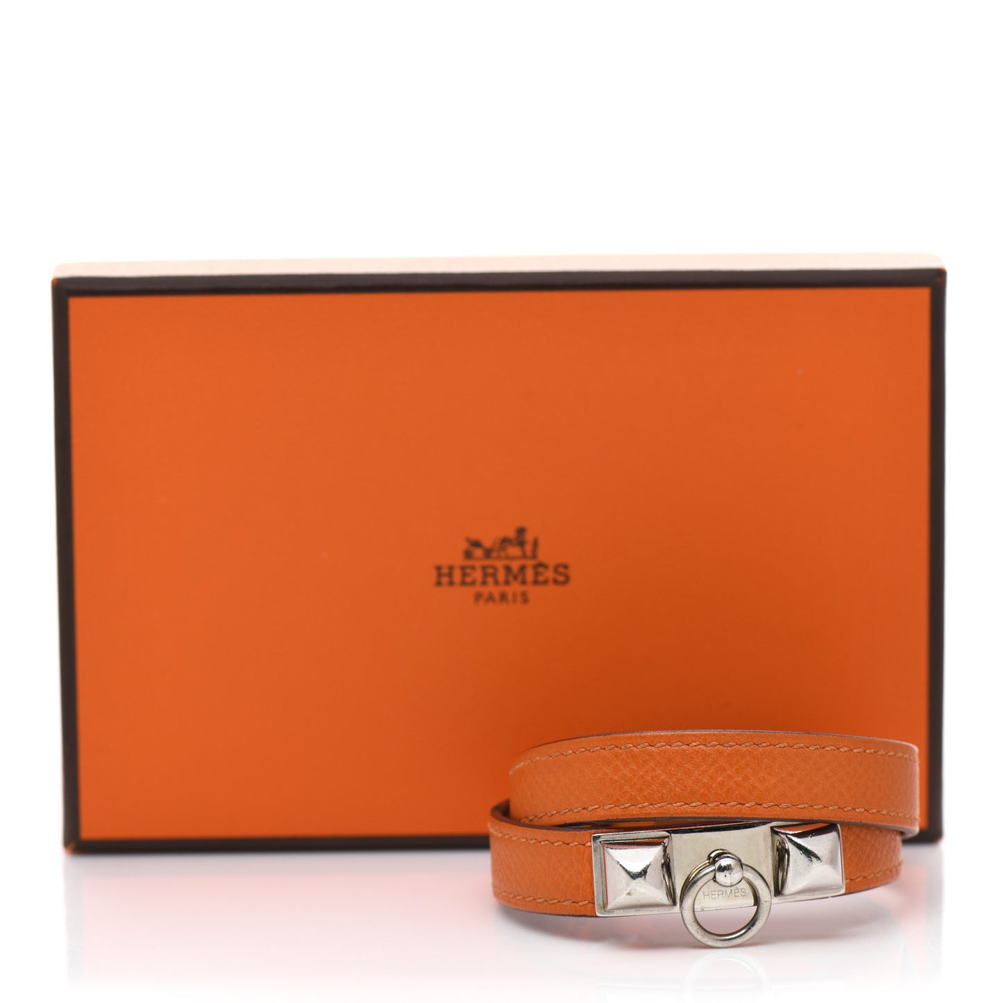 Epsom Rivale Double Tour Bracelet M Orange