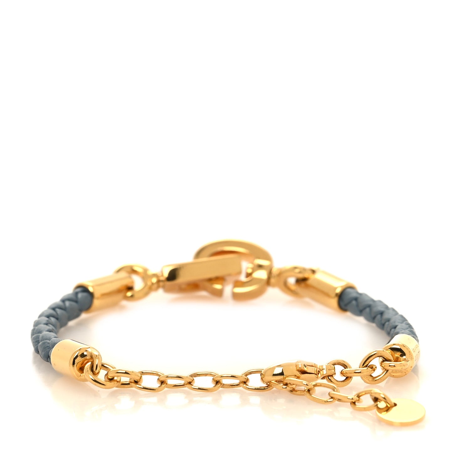 Calfskin CD Lock Bracelet Pastel Blue