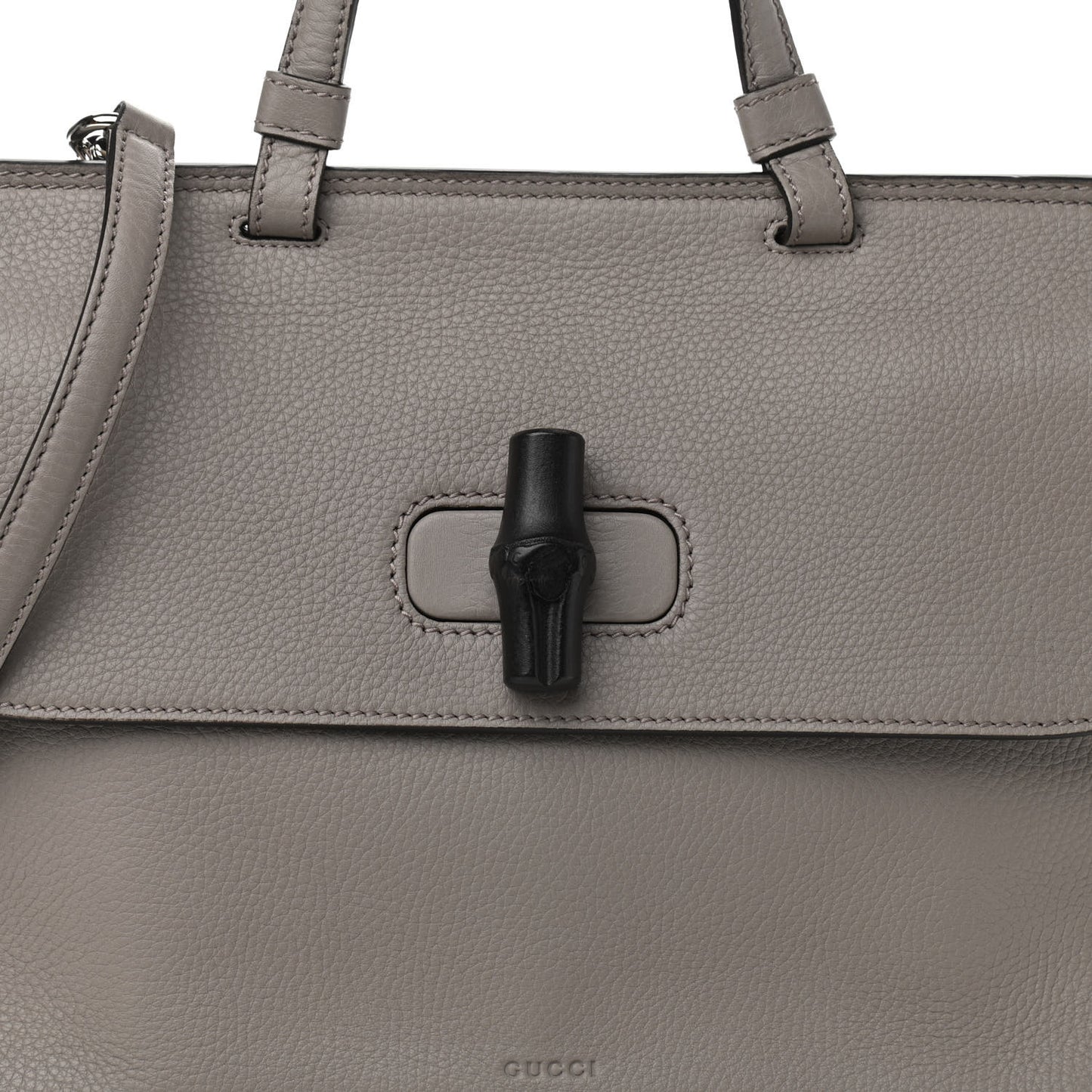 Cellarius Calfskin Medium Bamboo Daily Top Handle Bag Storm Grey