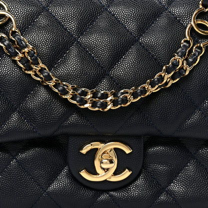 Chanel Caviar Quilted Small CC You Flap Navy 9 of 12