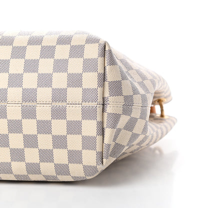 Louis Vuitton Damier Azur Graceful MM Rose Ballerine 11 of 16