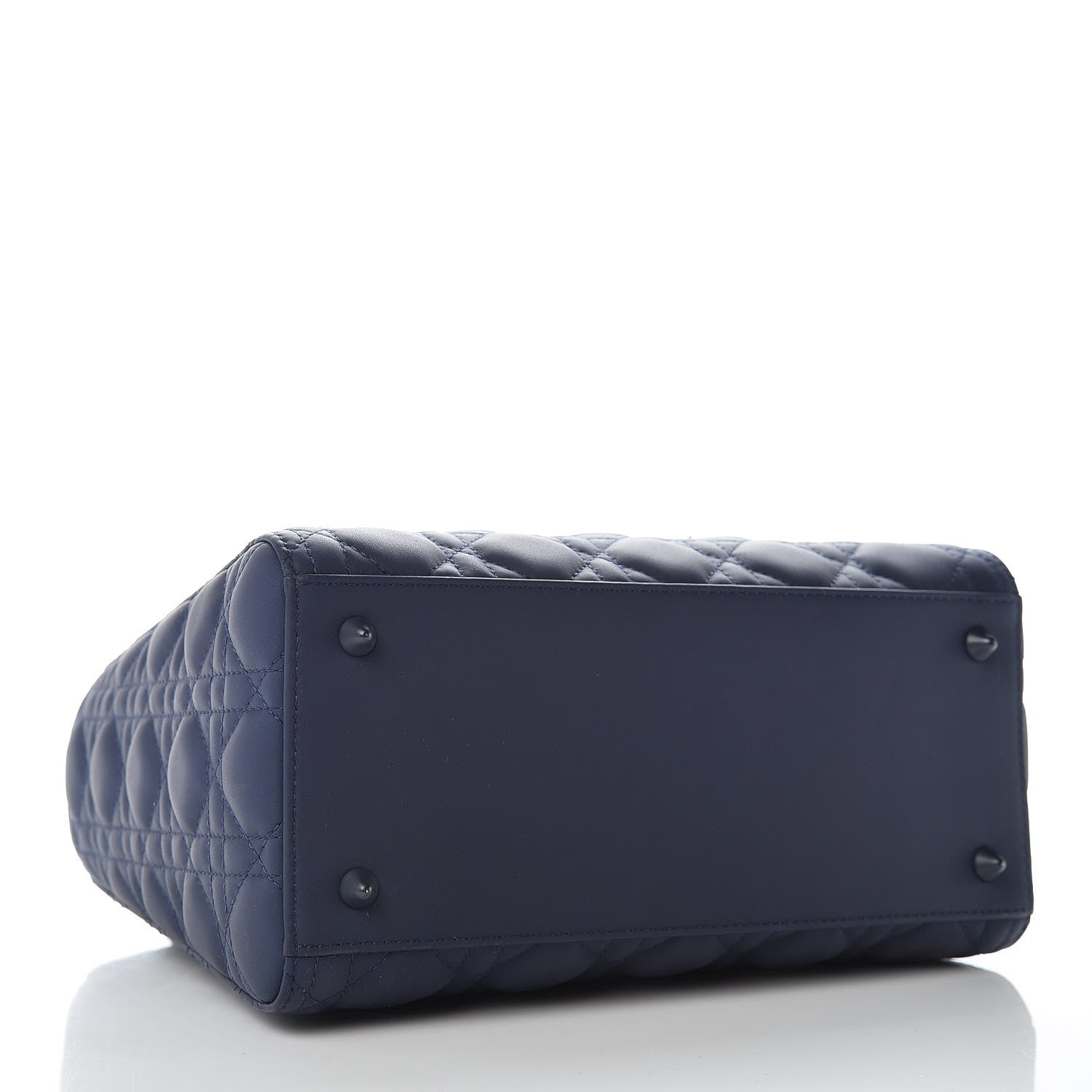 Christian Dior Ultra Matte Calfskin Cannage Medium Lady Dior Blue 4 of 10