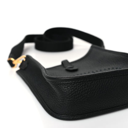 Hermes Taurillon Clemence Evelyne TPM Black 7 of 9