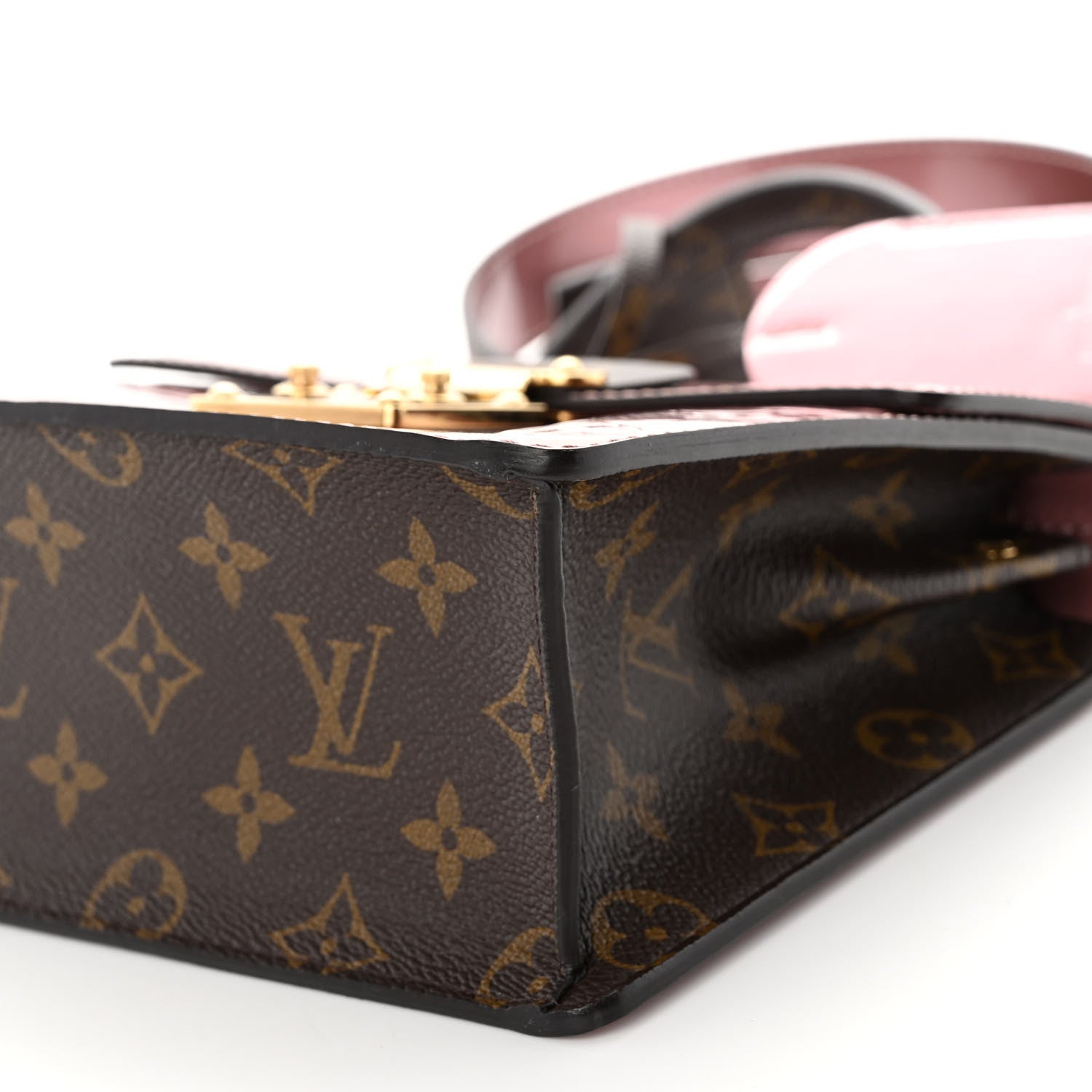 Louis Vuitton Louis Vuitton Vernis Monogram Spring Street Rose Pale Metallise Rose Ballerine 7 of 11