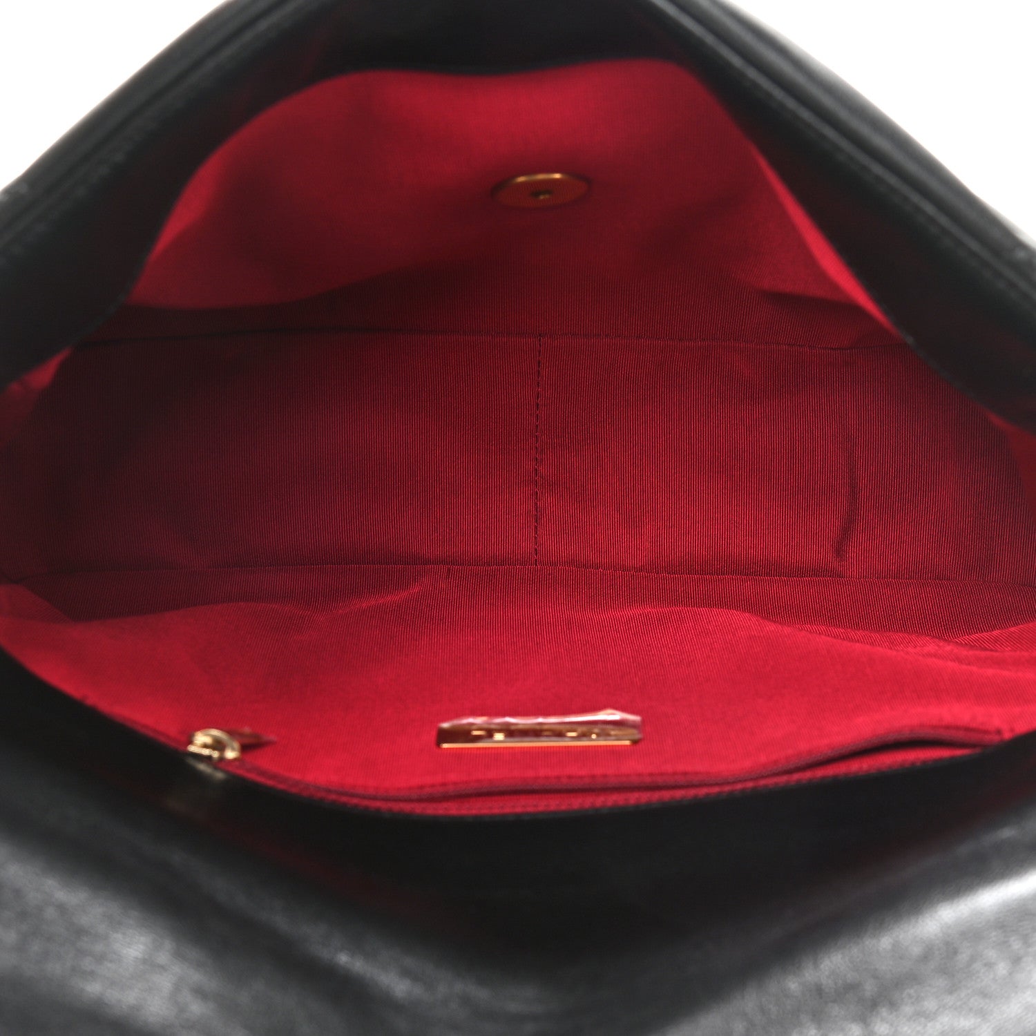 Chanel Goatskin Quilted Large Chanel 19 Flap Black 4 of 10