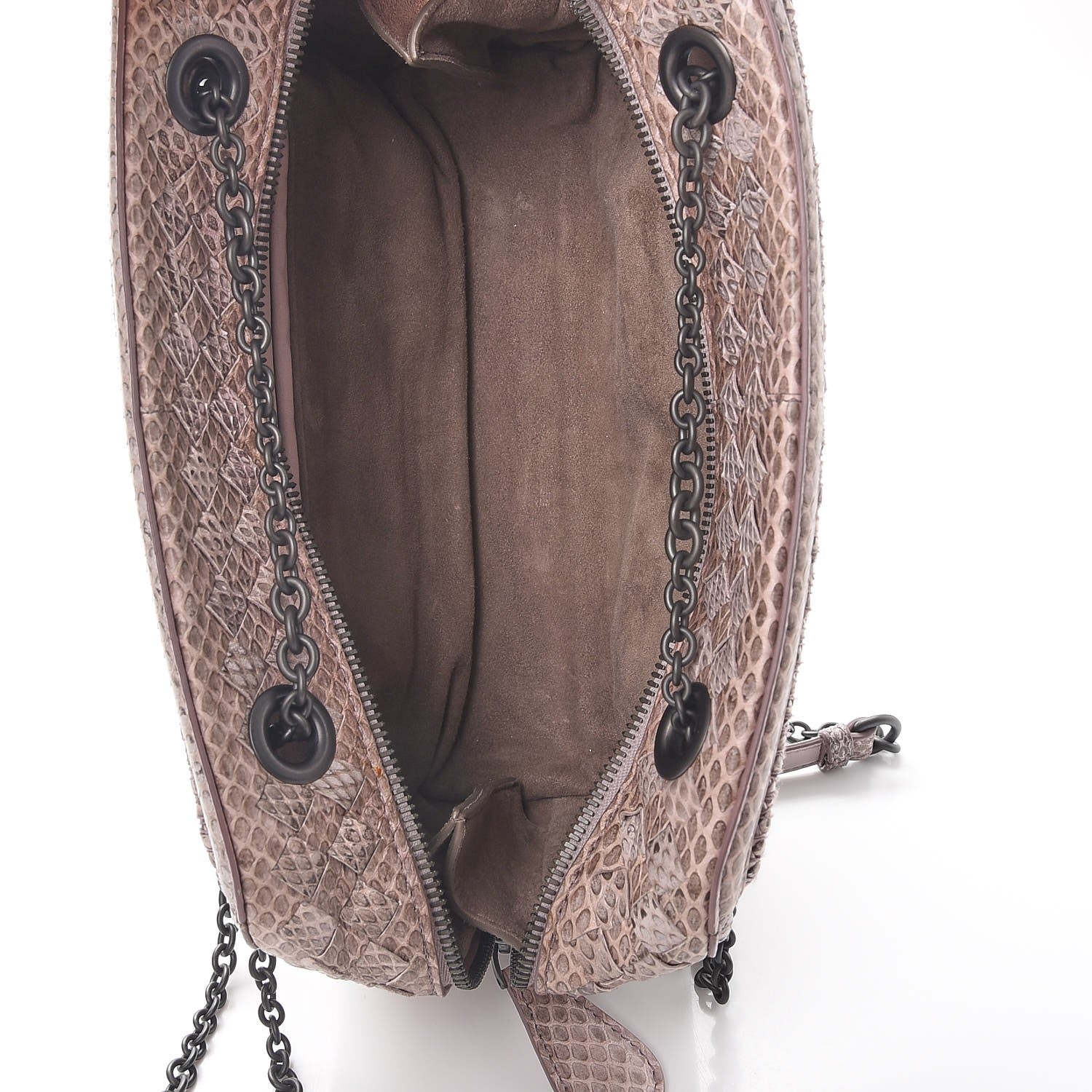 Bottega Veneta Lizard Snakeskin Chain Shoulder Bag 5 of 10