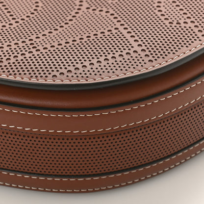 Burberry Calfskin Perforated Medium TB Olympia Shoulder Bag Tan 8 of 8