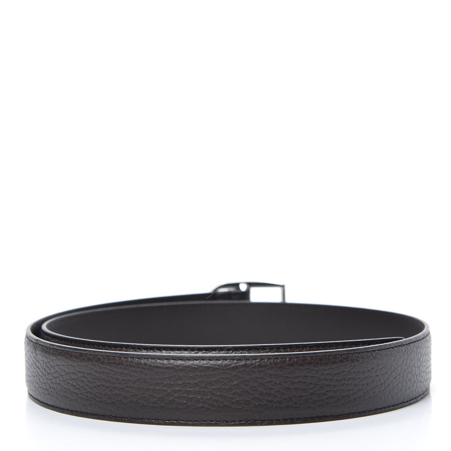 Gucci Calfskin Belt 85 34 Dark Brown 2 of 4