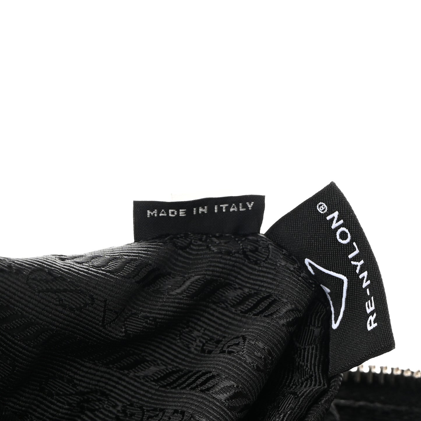 Tessuto Nylon Saffiano Mini Re-Edition 2005 Bag Black