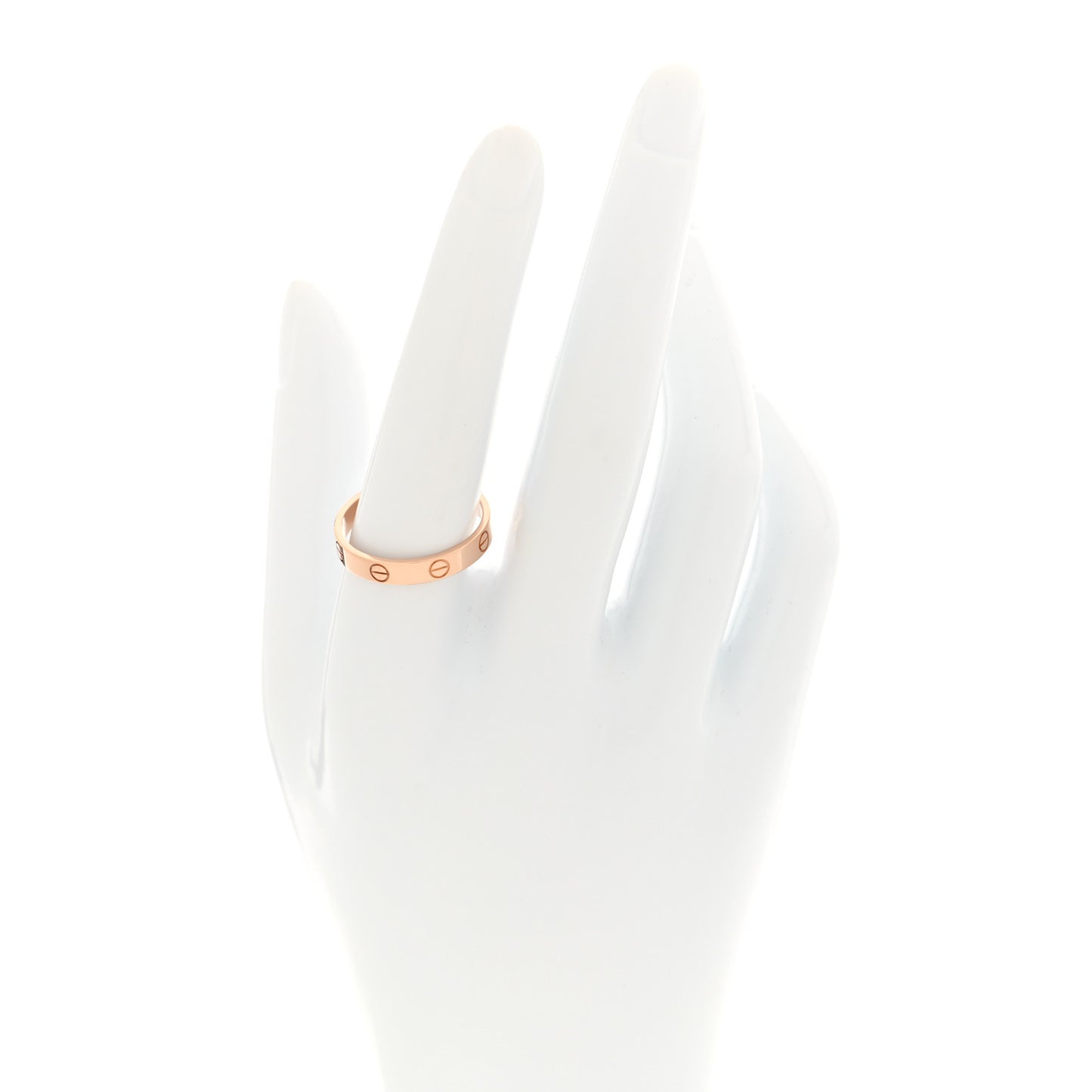 18K Pink Gold 3.5mm LOVE Wedding Band Ring 59 8.75