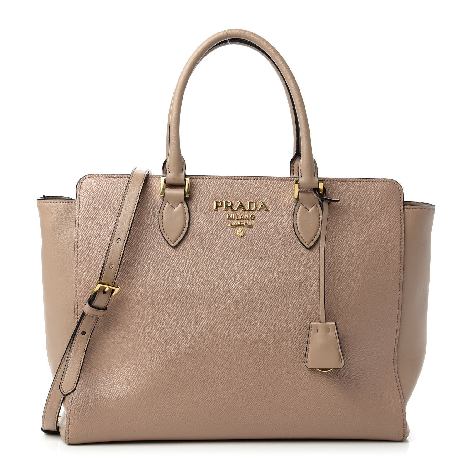 Prada Saffiano Soft Calfskin Large Zippered Tote Cammeo 1 of 10