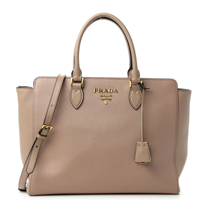 Prada Saffiano Soft Calfskin Large Zippered Tote Cammeo 1 of 10