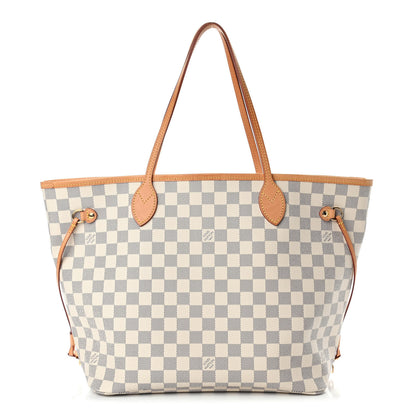 Louis Vuitton Damier Azur Neo Neverfull MM Rose Ballerine 2 of 6