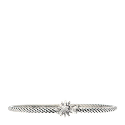 David Yurman Sterling Silver Diamond Starburst Bracelet 1 of 4