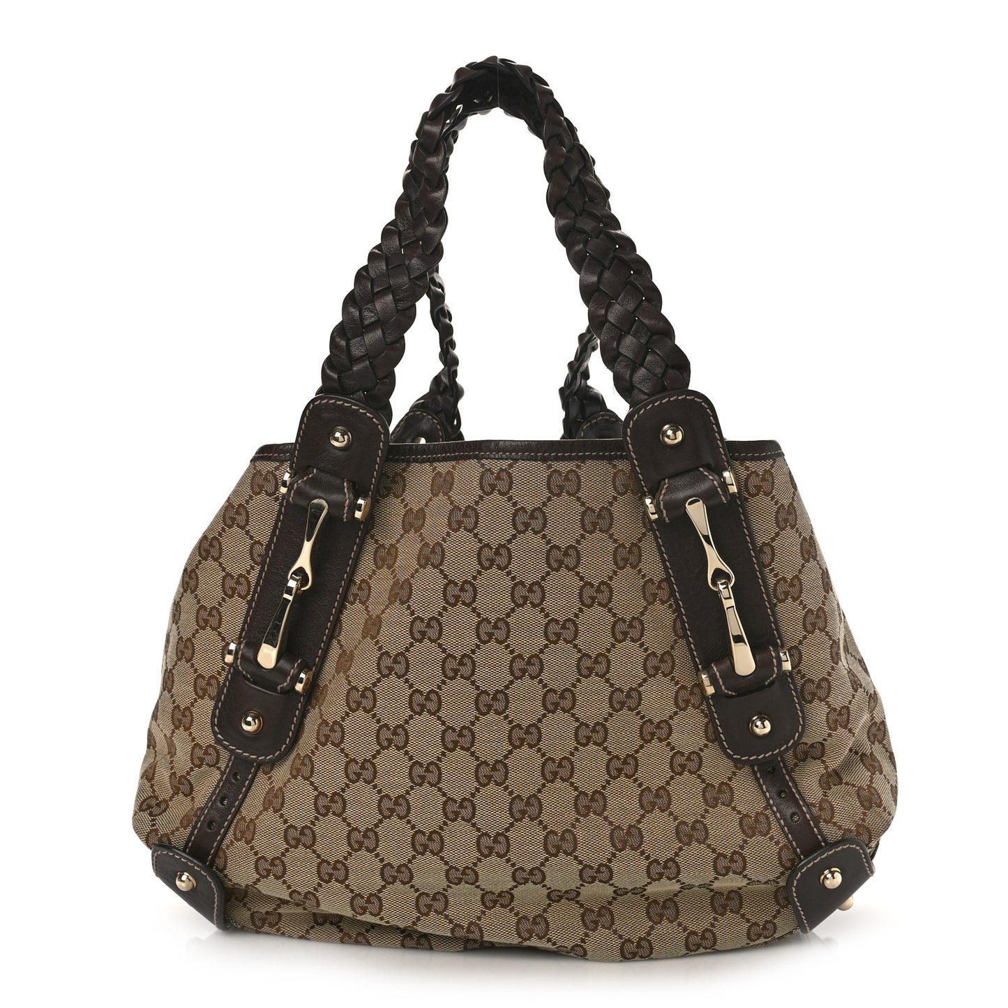 Monogram Small Pelham Shoulder Bag Dark Brown
